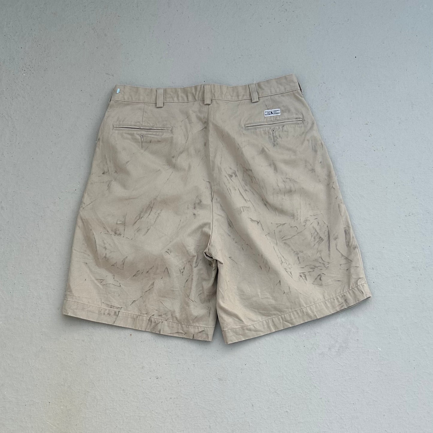 90's Brown Polo Ralph Lauren Chino Shorts - 34