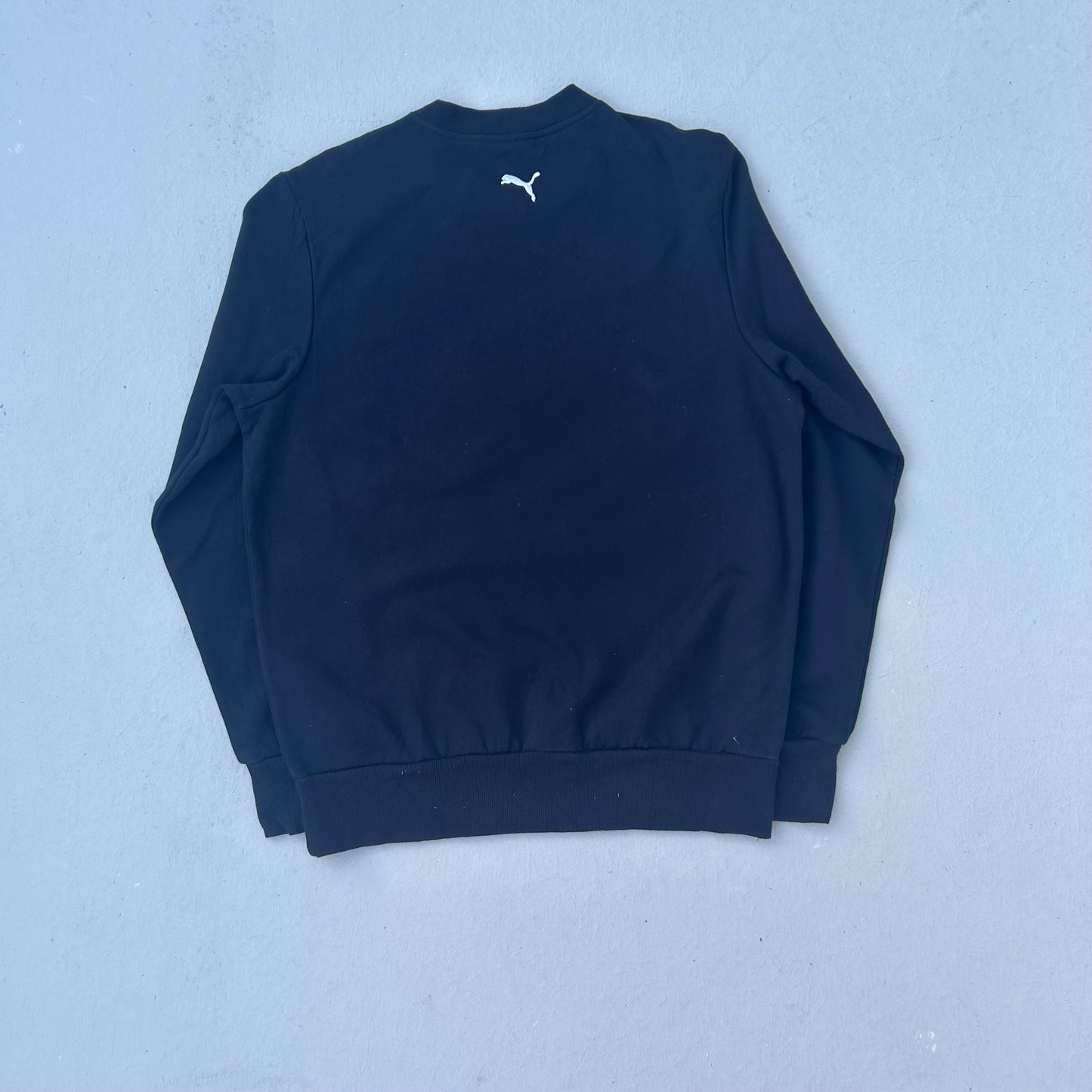 2010s Black Puma Graphic Logo Crewneck Sweatshirt - L