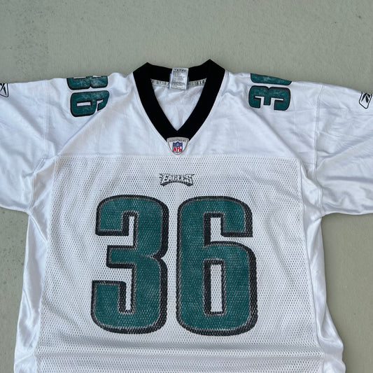 2000's Philadelphia Eagles White Reebok Jersey - L
