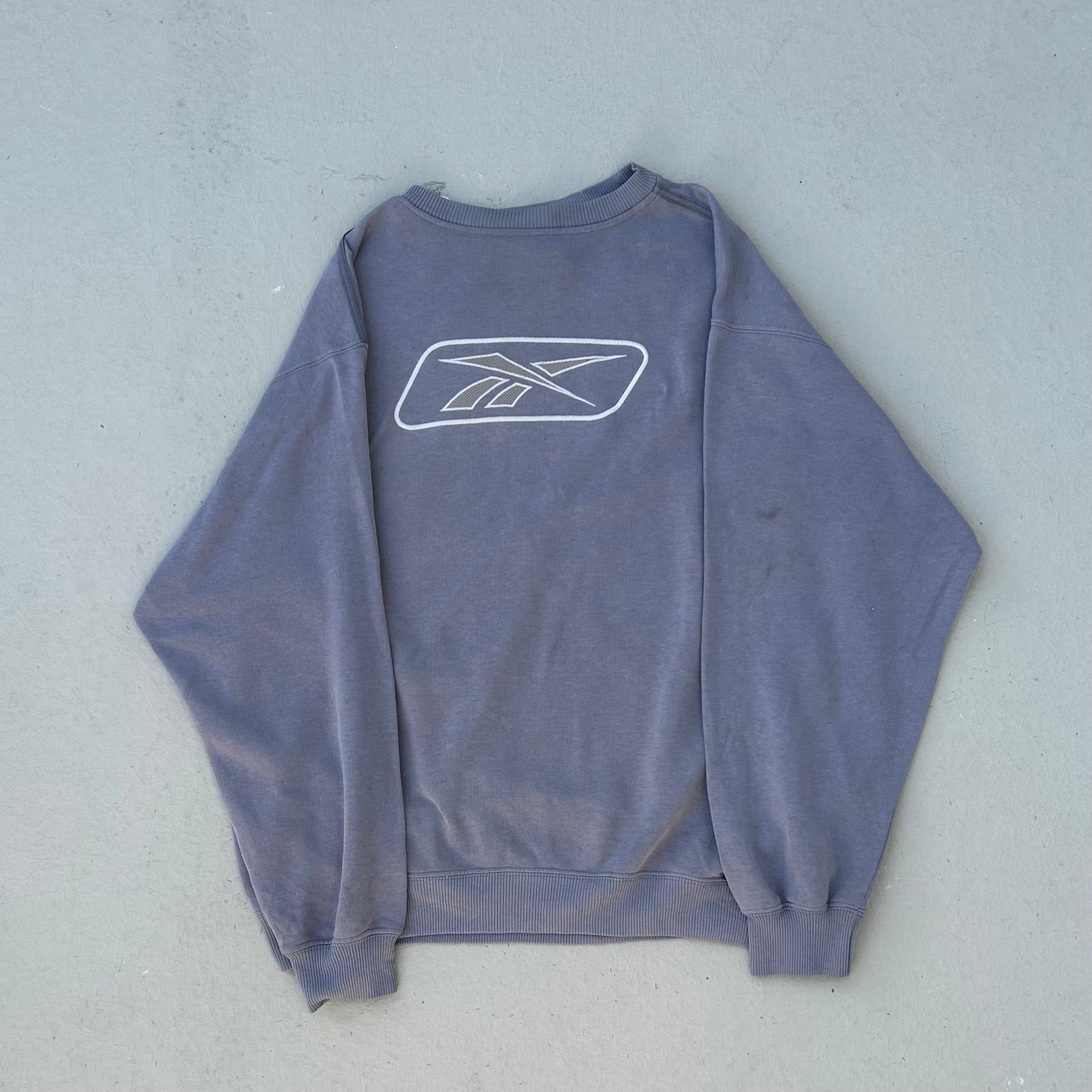 90s Mauve Reebok Vector Logo Crewneck Sweatshirt - M