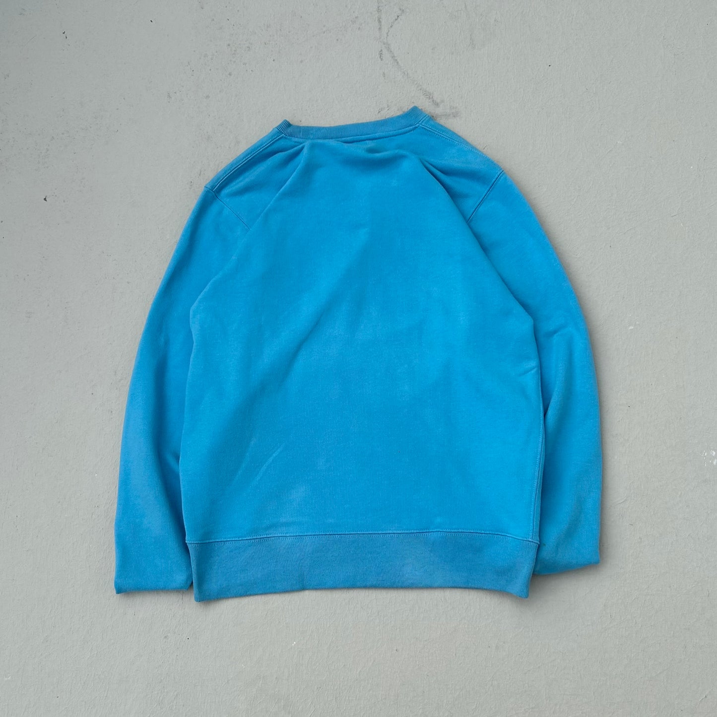2010's Blue Stüssy Crewneck Hoodie - M