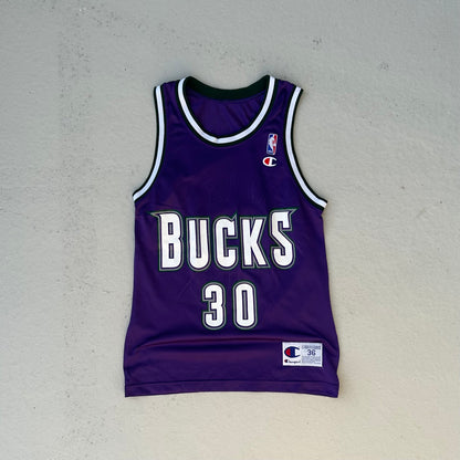90's Purple Bucks Champion Basketball Jersey