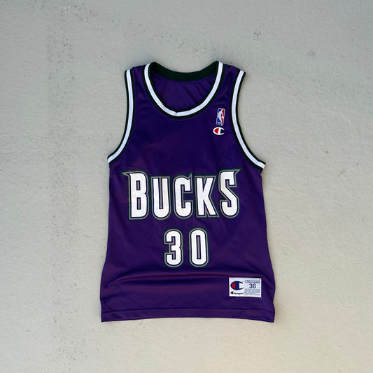 90's Purple Bucks Champion Basketball Jersey