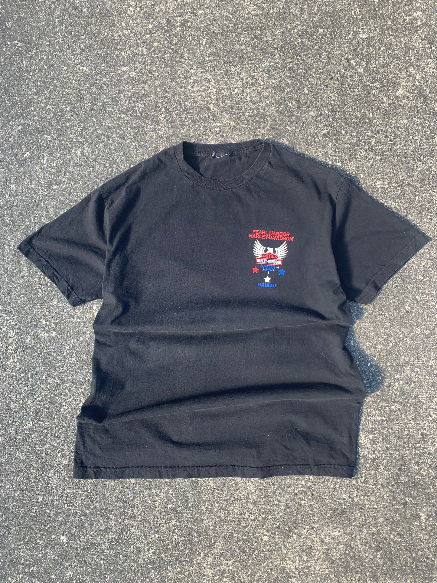 Vintage Harley-Davidson Pearl Harbor USS Arizona Memorial T-Shirt