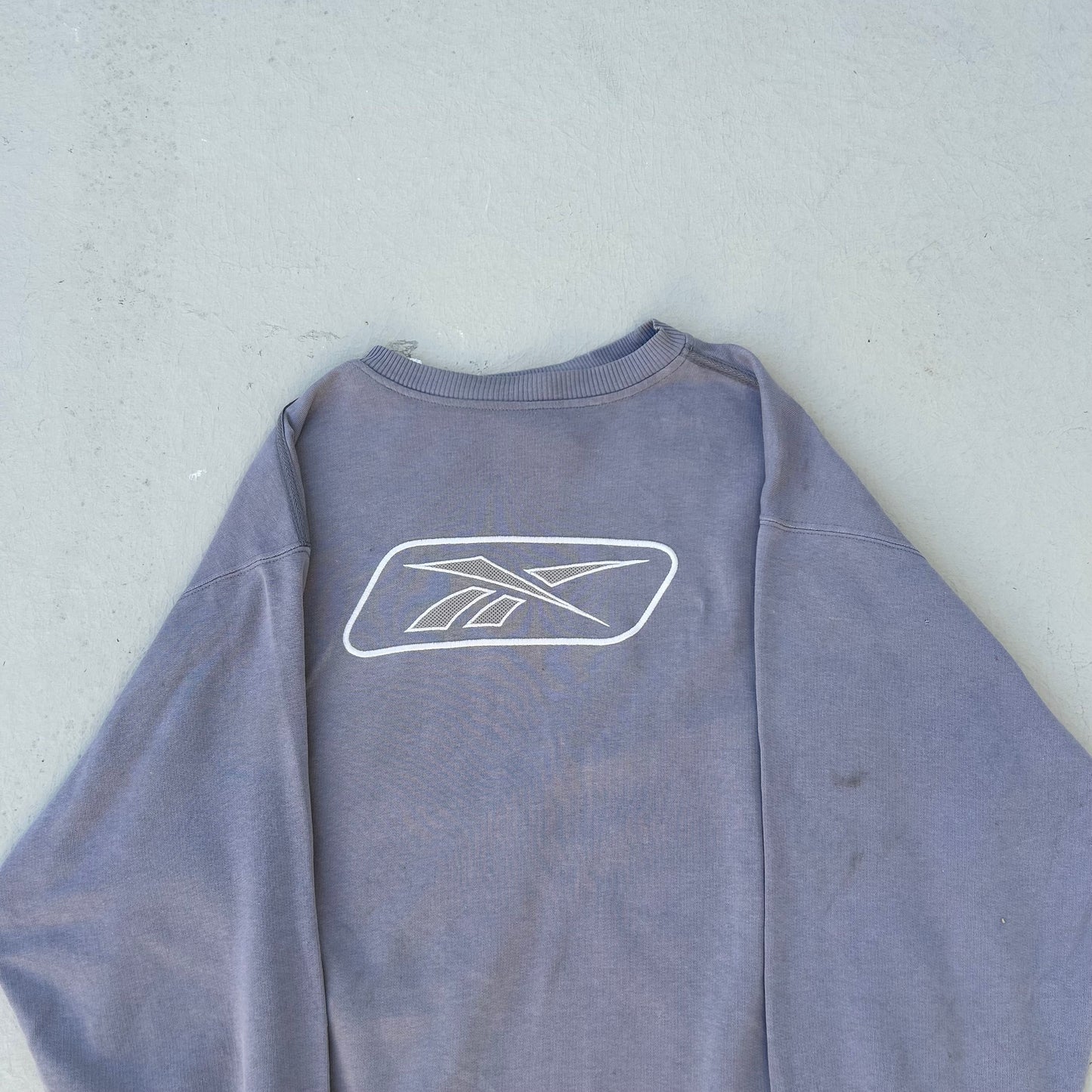 90s Mauve Reebok Vector Logo Crewneck Sweatshirt - M