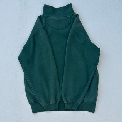 90's Green Marshall College Quarter Zip - M