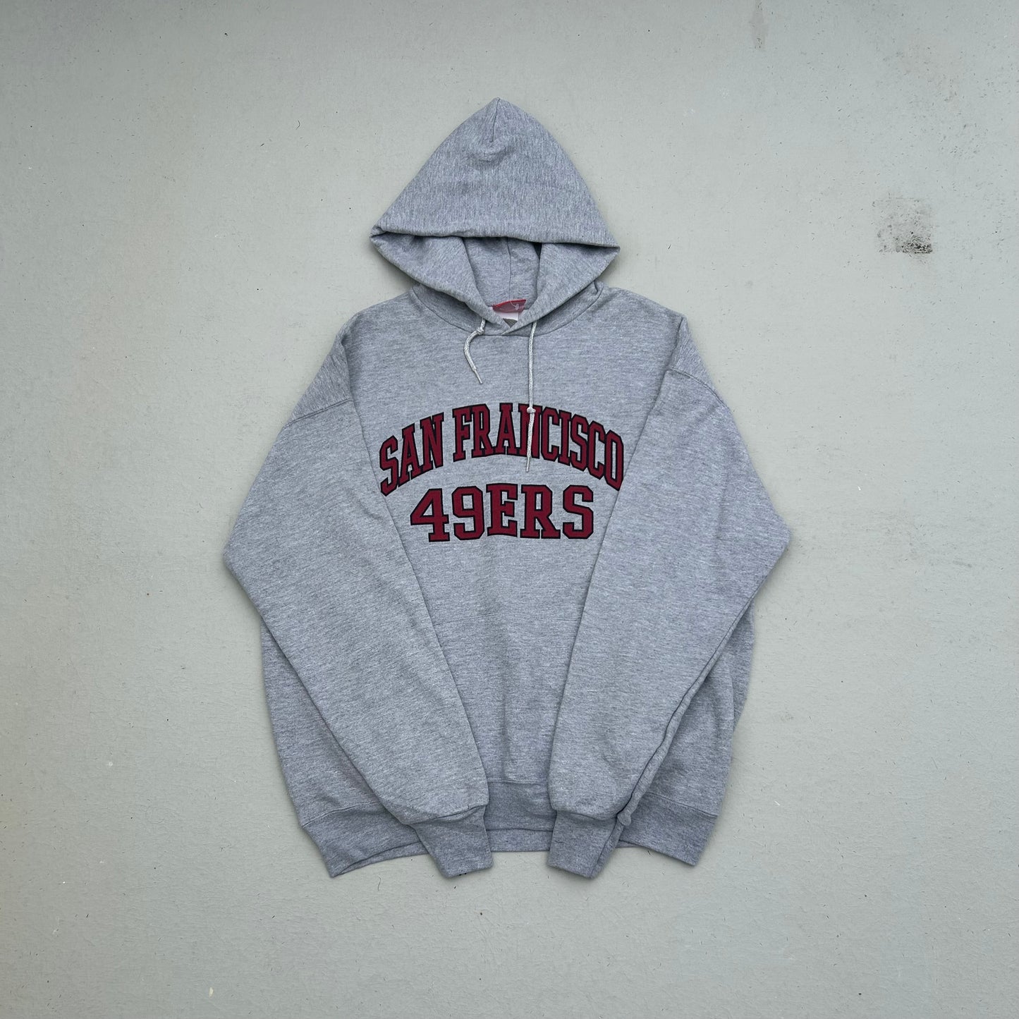 90s Grey NFL San Francisco 49ers Hoodie - L