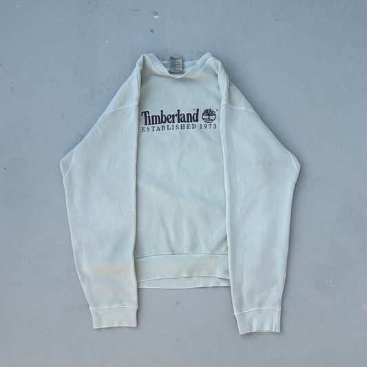 90s White Timberland Crewneck Sweatshirt - L